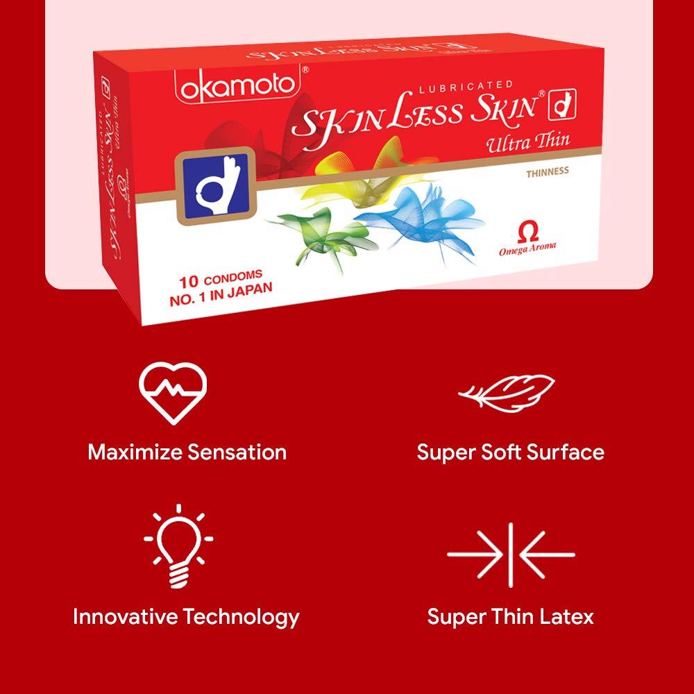 OKAMOTO OKAMOTO Skinless Skin Condoms - Ultra Thin (Okamoto, Japan) (2.00) (No.1 in Japan)