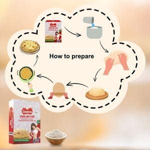 Grainva Grainva Fitness Care Flour Fitness Atta Healthy Atta Gluten Free Low Carb Low GI High Protein High Fiber Pack of (1)