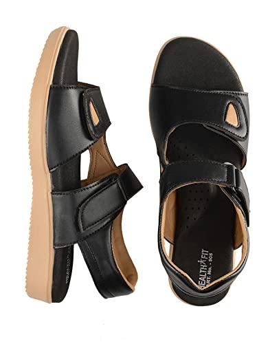 HEALTH FIT HEALTH FIT Extra Soft Ortho Care Diabetic & Orthopedic Sandal/Doctor Sandal Footwear with Arch Support - Women-6
