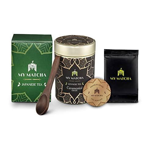 My Matcha My Matcha - Ceremonial Grade Traditional Japanese Matcha Green Tea Powder | Real Matcha Tea, (30g) Tin | High in Antioxidants & Full in Energy