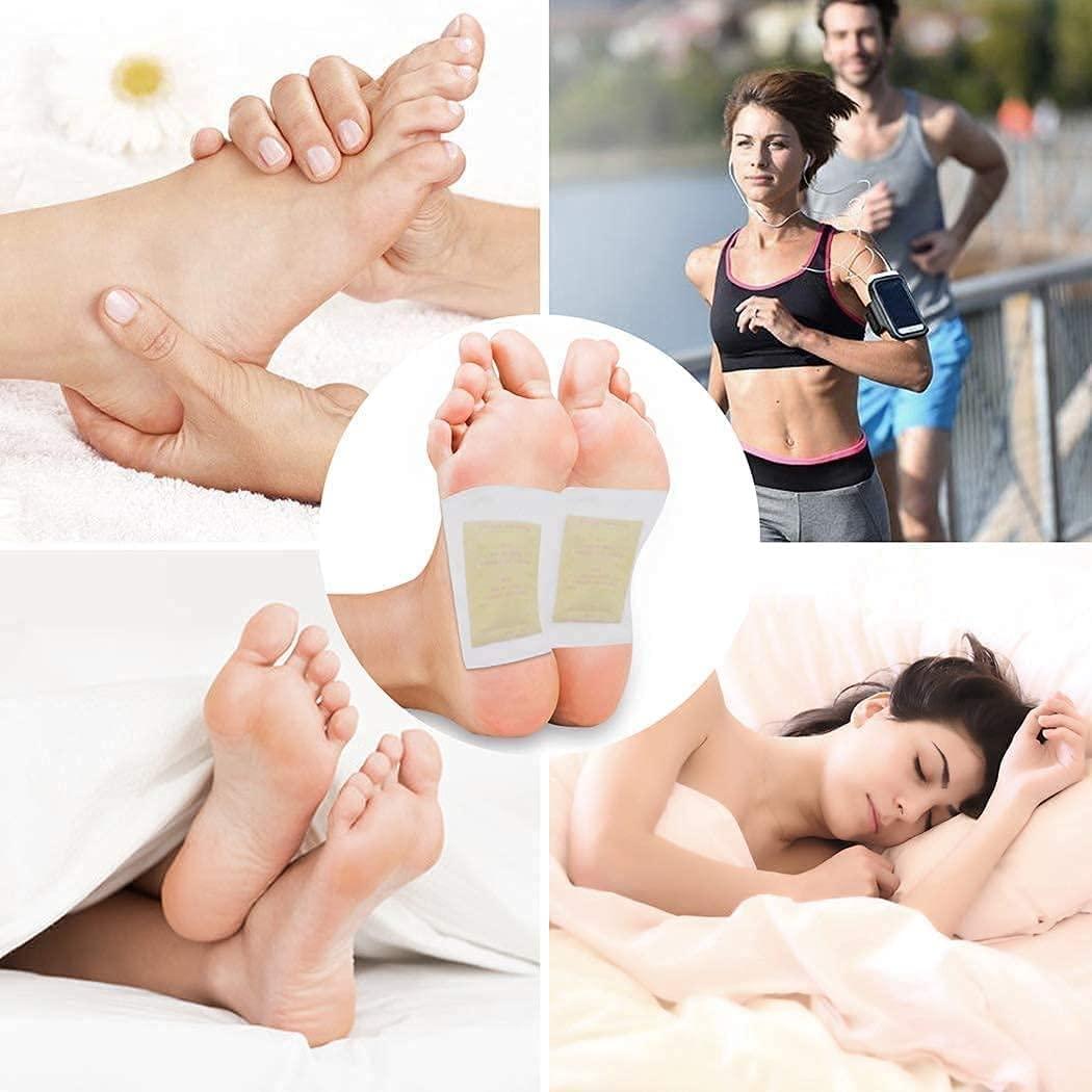 VYATIRANG VYATIRANG Cleansing Detox Foot Pads Detox Adhesive foot Patches Foot Pads for Stress Relief Sleep - Remove Toxins, Rest and Pain Free | natural pads | Cleansing Detox Foot Patches (10 Pad)