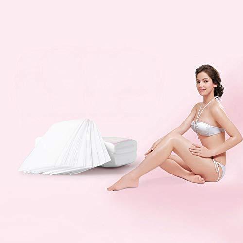 Tvoip Tvoip 100 Sheet/Pack Disposable Professional Hair Removal Tool Depilatory Paper Nonwoven Epilator Women Wax Strip Paper Shaving Roll Waxing Smooth Legs