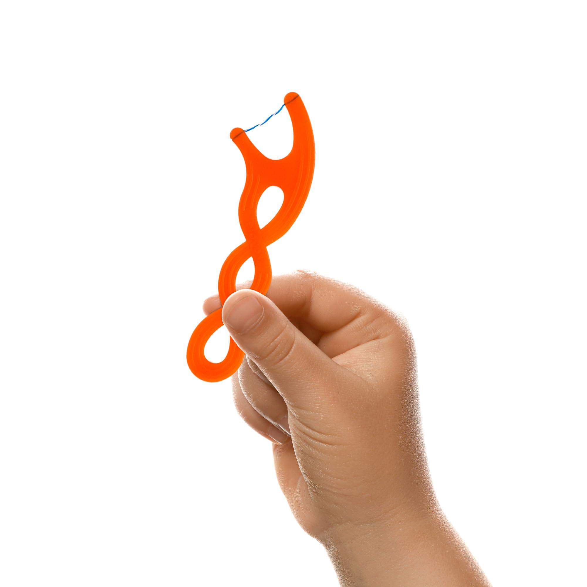 Gum GUM - 857R Crayola Twistables Flossers, Fluoride Coated, Twisted Fruit Flavors, Ages 3+, 75 Count