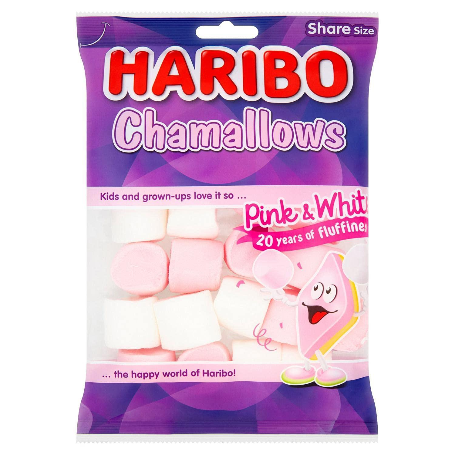 HARIBO Haribo Chamallows Pink & White, Share Size, 4.94 oz / 140 g, 6 Pack