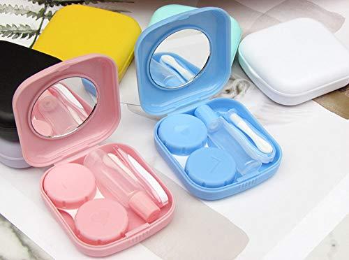 KISEER KISEER 6 Pack Colorful Contact Lens Case Travel Kit Contact Box Holder Soak Storage Container with Mirror Bottle Tweezers Stick Remover Tool