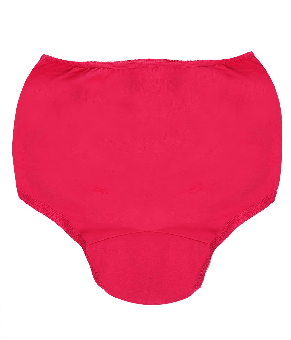 Wemyc Wemyc Incontinence Underwear For Women I Washable & Reusable I For Medium Leaks I Adult Diaper I Bedwetting Panty I Colour Raspberry & Purple (S)