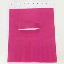 DECOWALL Decowall Tyvek Paper Wristband (Pink) Color Pack of (200)