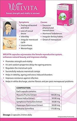 Welex Welex Ayurvedic Welvita for Women\'s (Women health tonic) - 60 Capsule