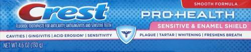 Crest Sensitive & Enamel Shield , 4.6 Ounce Twin Pack : Crest Pro-Health Sensitive & Enamel Shield Toothpaste, 4.6 oz