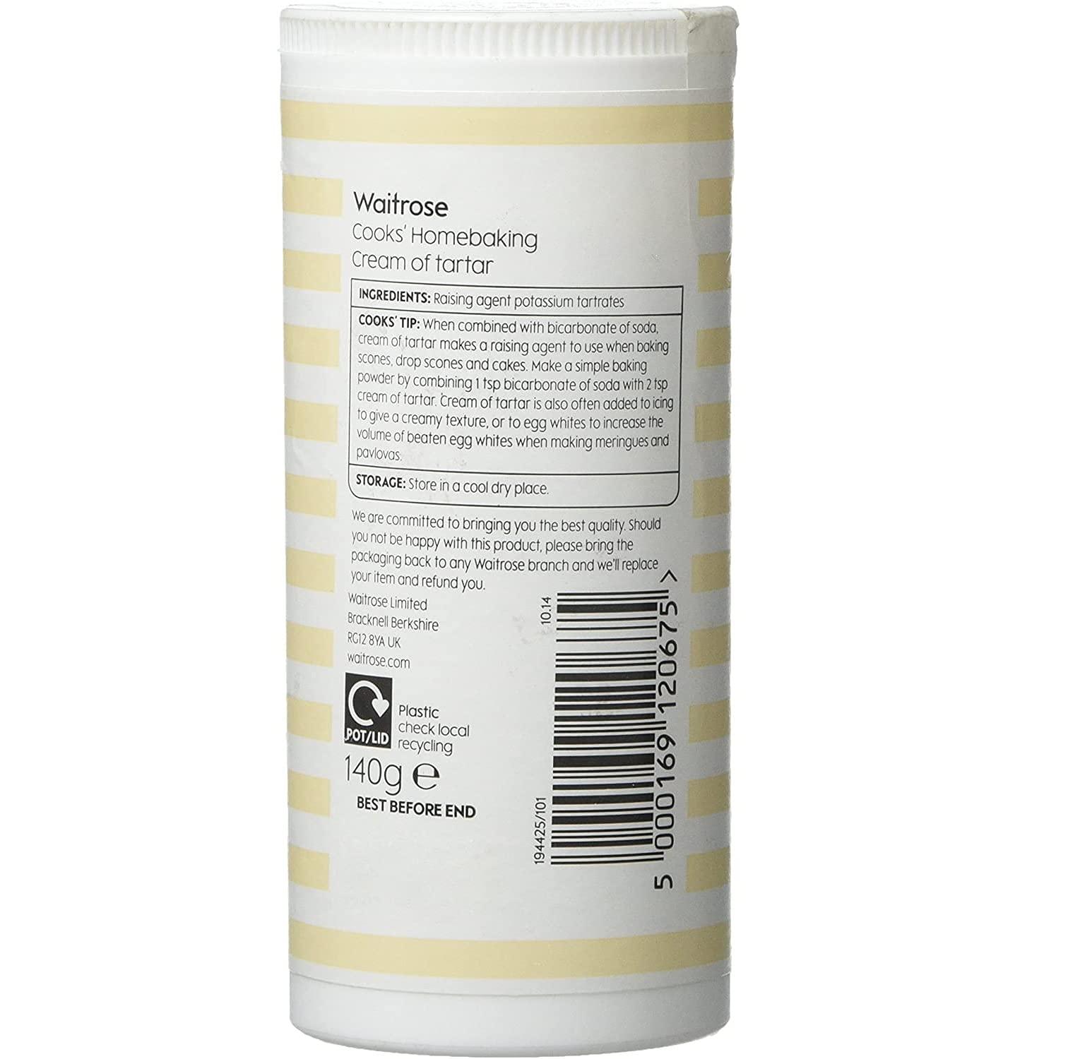 Waitrose Cooks' Ingredients Cooks\' Ingredients Cream Of Tartar Waitrose 140g