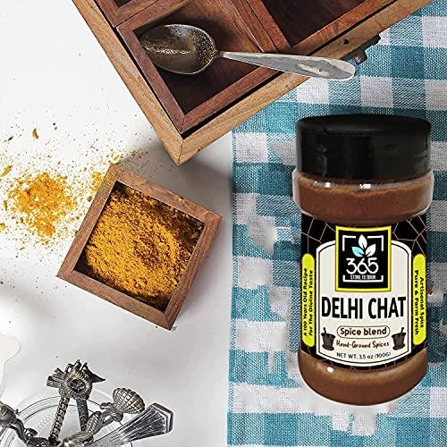 365 STORE TO DOOR 365 STORE TO DOOR Indian Spice – Delhi Chat Masala, 100 gm | Homemade Powdered | for Healthy Cooking | Ready to use | All Seasonings Spices | Pure & Hygiene | Spice Mix – Pack of 1
