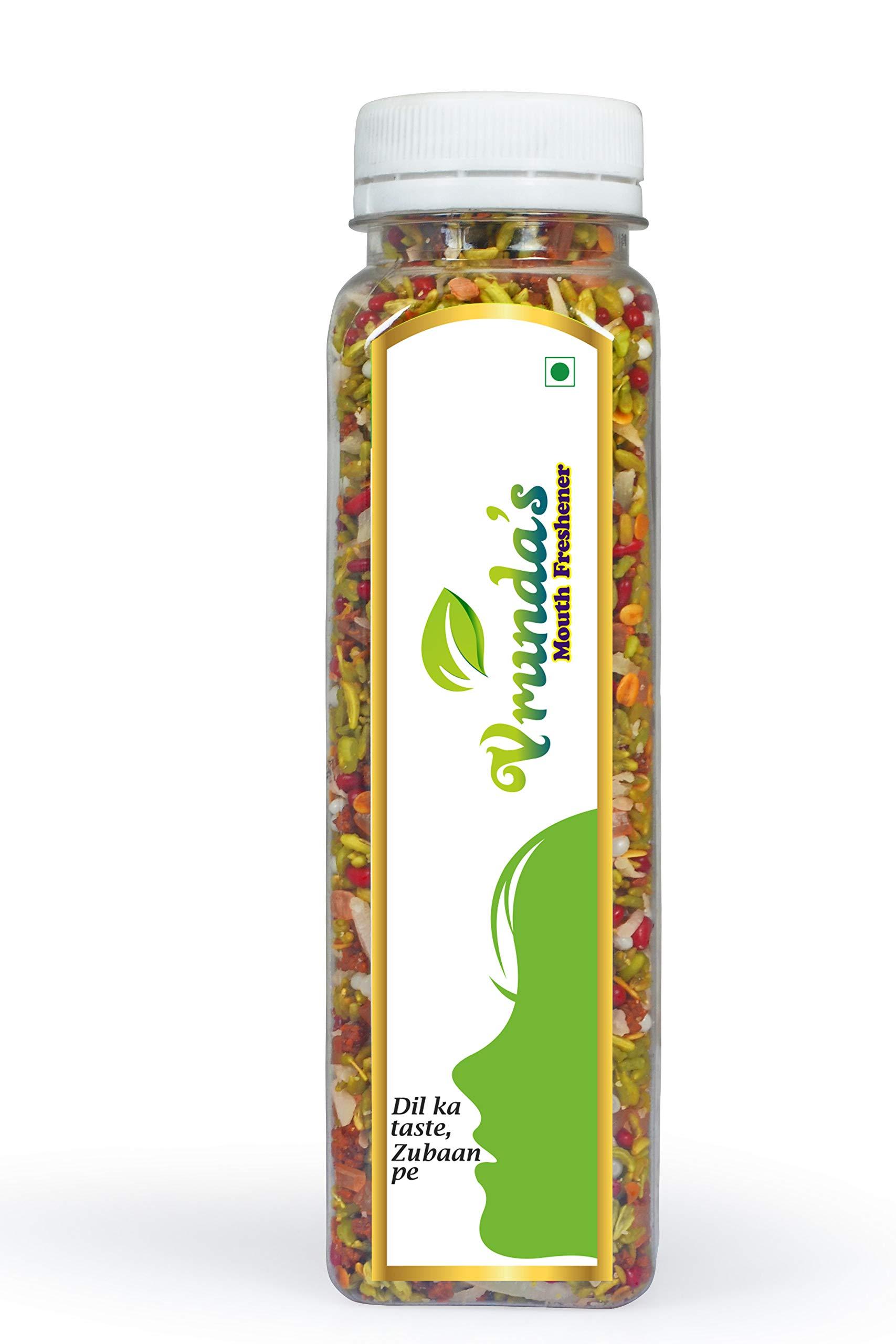 Vrunda's Vrunda\'s Shahi Meva [Indian Mouthfreshner,Natural Badishep,Healthy Fennel Seeds,Roasted Saunf,Digestive Aniseed,Mix variyali, After meal Mukhwas], 200 Gm