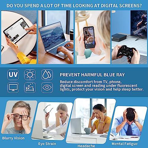 JIM HALO JIN HALO Oversized Square Computer Glasses Blue Light Blocker Glasses for Women Reduce Eye Strain Tortoise
