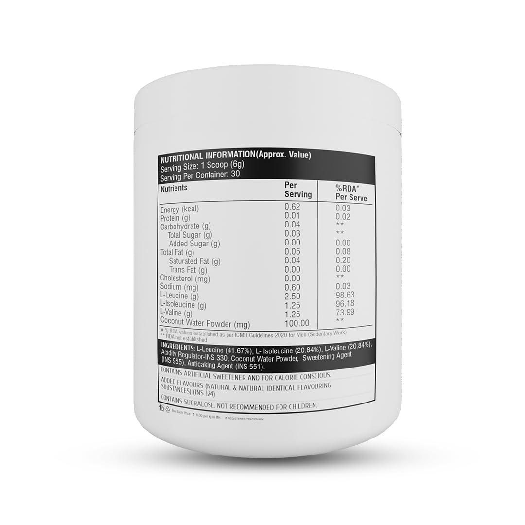 HEALTHFARM Healthfarm Intra BCAA Powder Amino Acids Supplement - 30 Servings - Sugar-Free Intra, Post & Pre Workout Amino Powder & Recovery Drink (Mango Berry)
