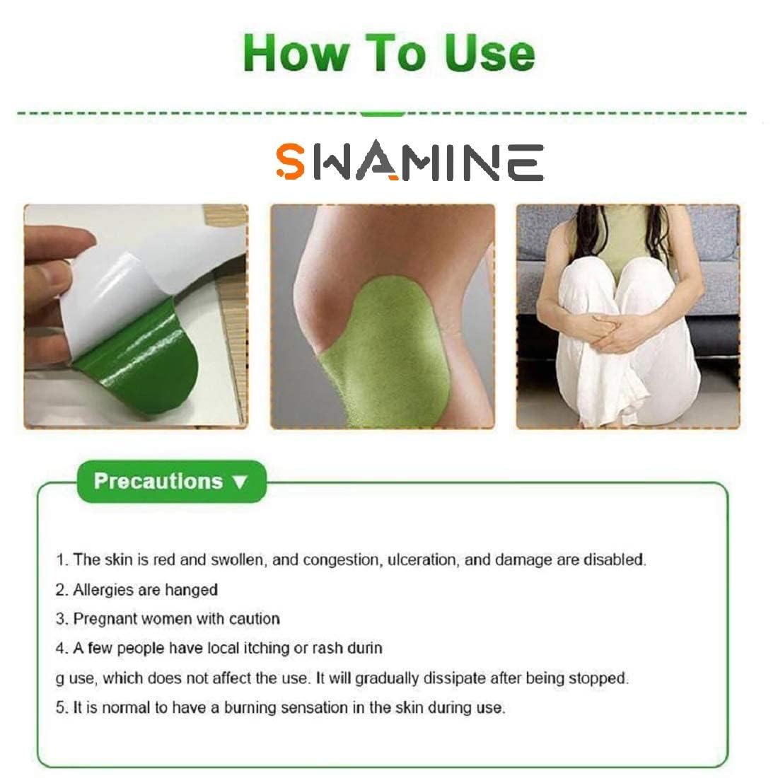 SWAMINE Herbal Knee Plaster Sticker Pain Relief and Inflammation Patches Joint Knee Relief Patches Kit Natural Wormwood Extract Sticker Knee Pain Relief Patches For Men Women Pack Of 10