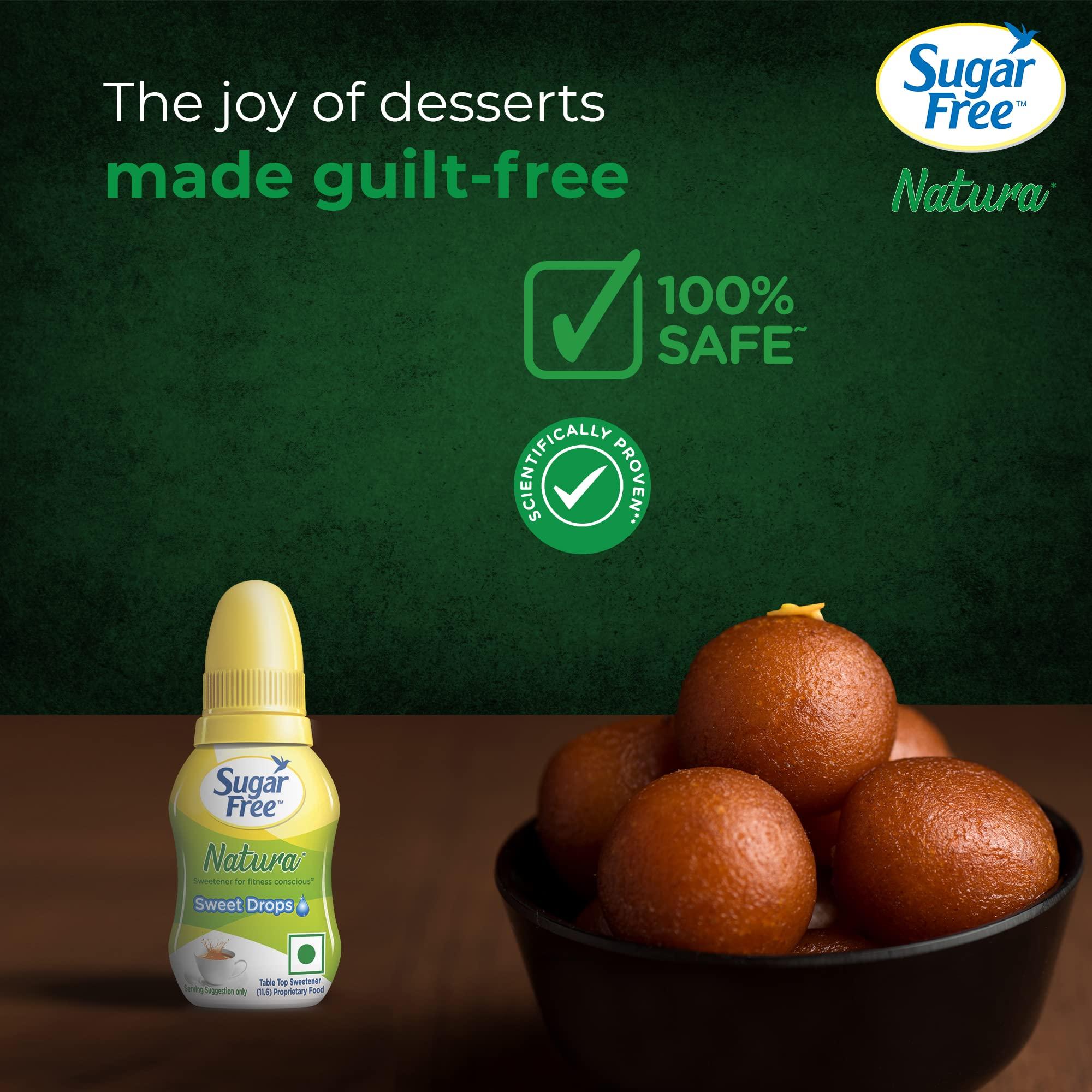 Sugar Free Sugar Free Green 100% Natural Sweetener and Sugar Substitute - 300 Pellets & Natura - Sweet Drops 10ml