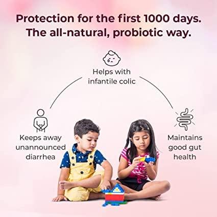 VELBIOM Velbiom Lactogut Kidz Probiotics Powder For Kids Easy To Consume Probiotics For Children Gut Health, Overall Wellness and Immunity Vegan Clinically Proven - Pack 2