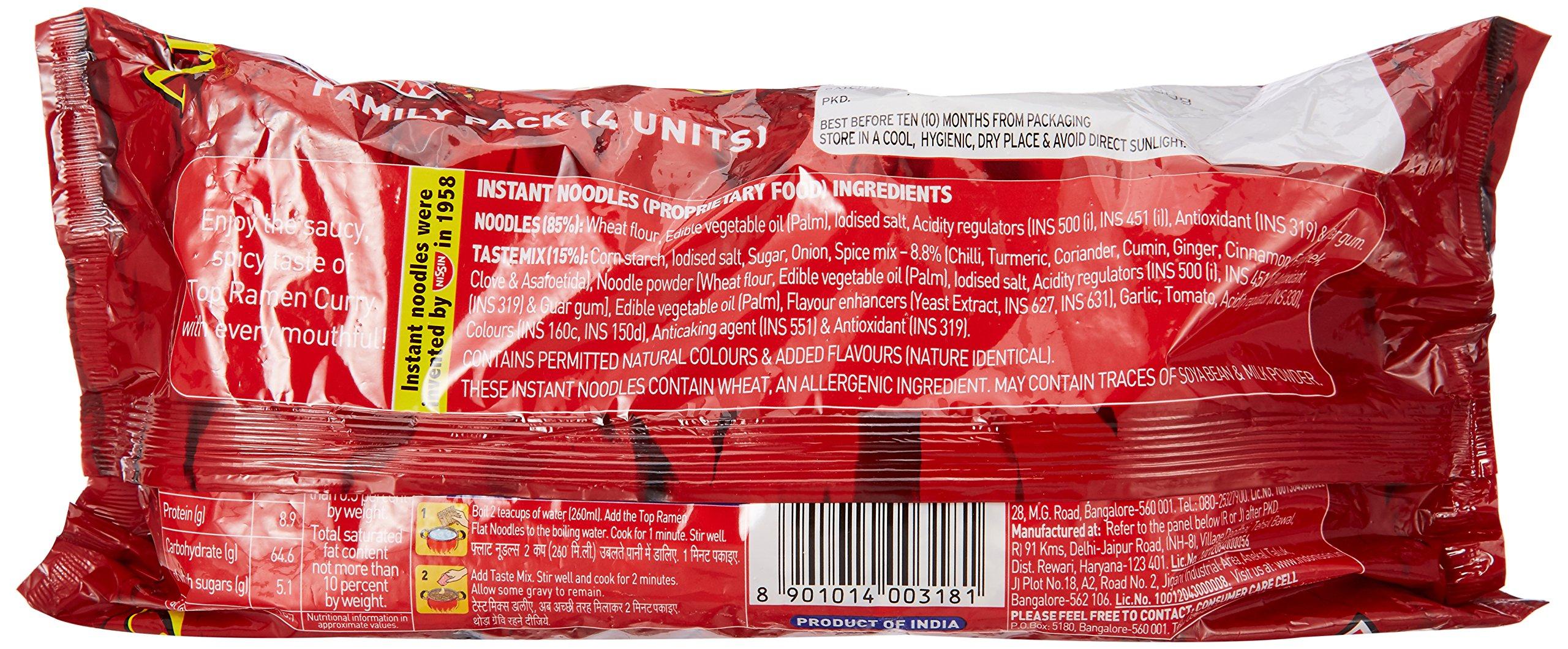 Top ramen Top Ramen Noodles, Curry Veg, 280g (Pack of 3)