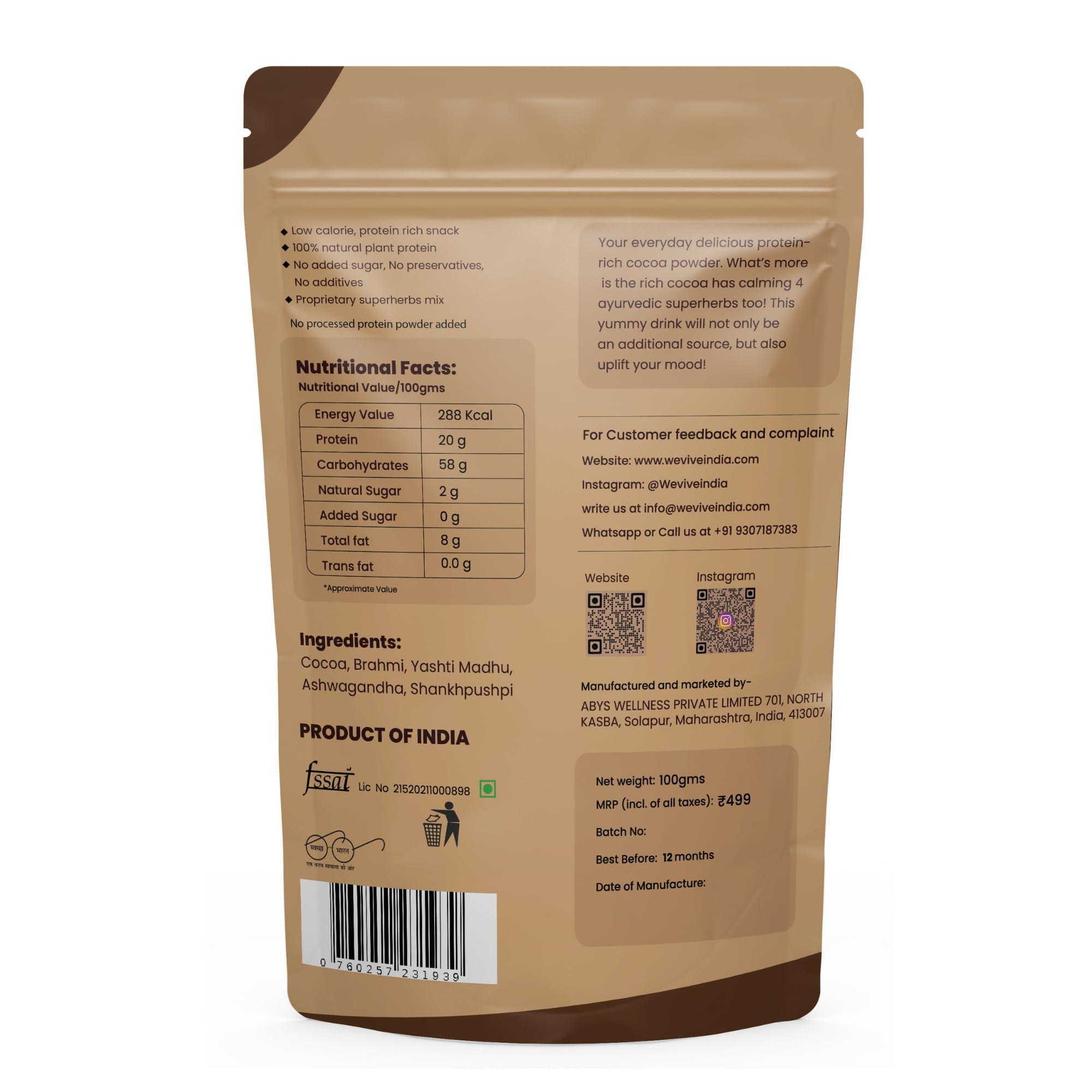 Wevive India Wevive India PROTEIN RICH COCOA Powder Mix