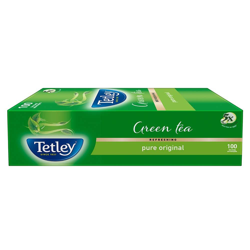 Tetley Tetley Green Tea, Regular, 100 Tea Bags and Tetley Green Tea, Lemon and Honey, 100 Tea Bags