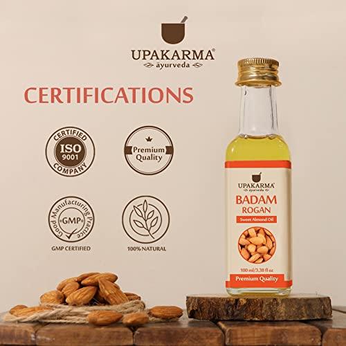 UPAKARMA UPAKARMA Purest and Finest Afghani Kesar/Saffron 1 Gram and 100ml Badam Rogan