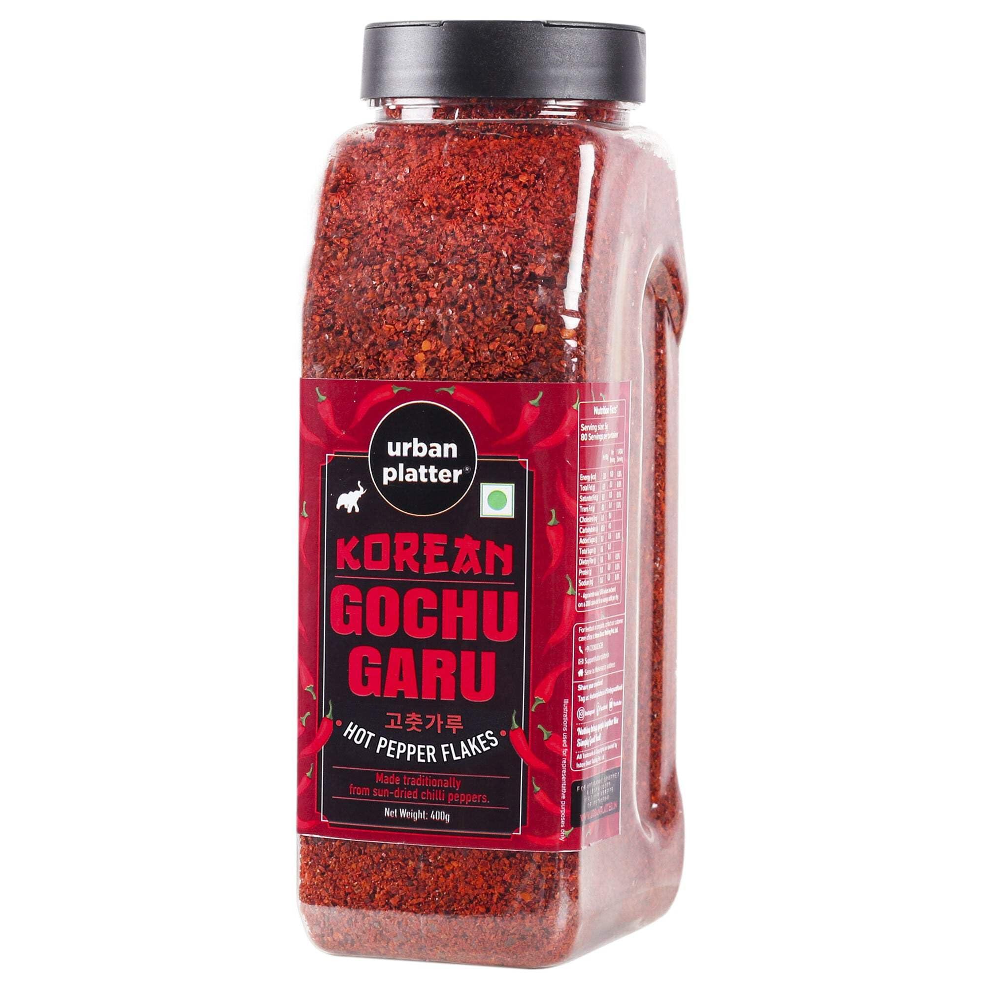 urban platter Urban Platter Korean Gochugaru Hot Pepper Powder 400g [Coarse Ground Korean Dried Chilli Peppers | Smoky & Spicy| Use for Kimchi and Other Korean Dishes]