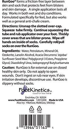 Foot Kinetics RunGoo Blister Prevention Cream Specifically Formulated for Feet