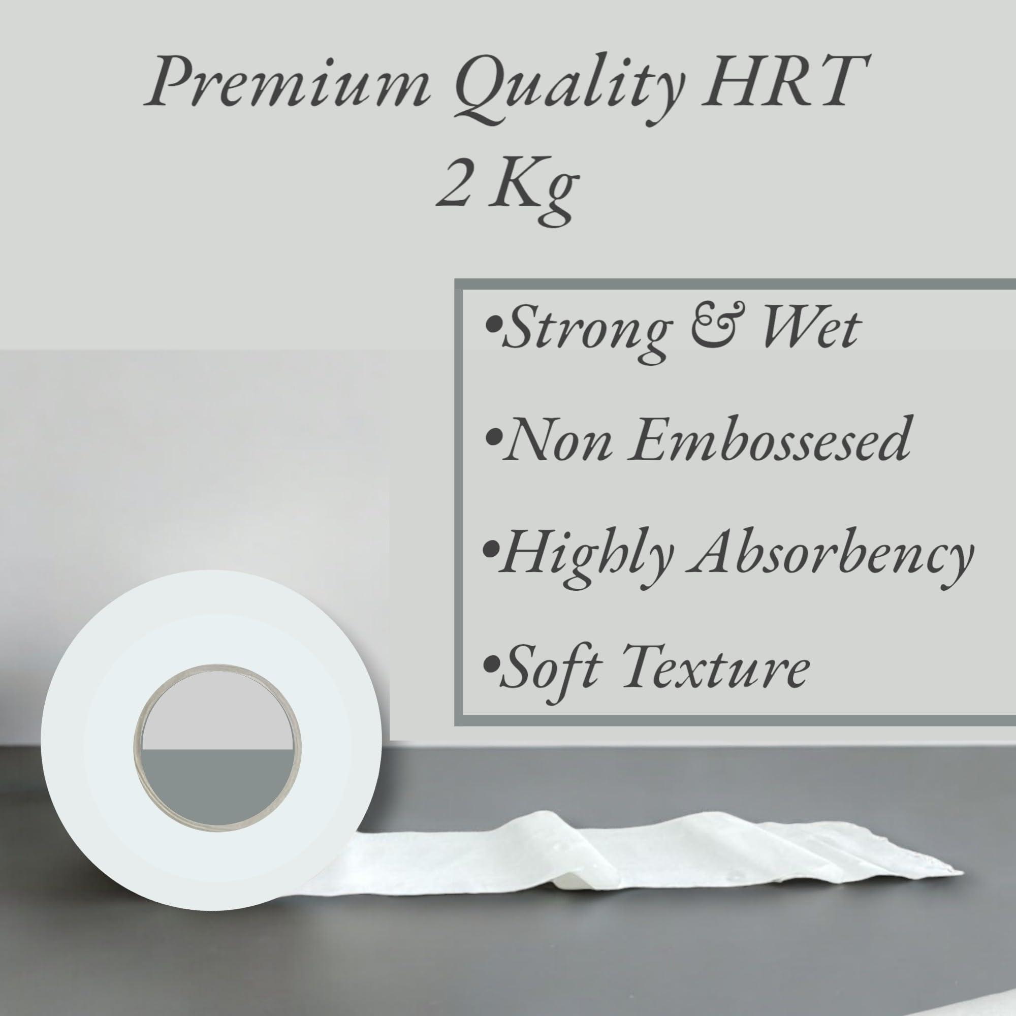 Oxifresh OxiFresh HRT Hard Tissue Roll | 40 GSM | 1 ply- 2kg | 200mm Roll width | Non Embossed | Virgin | Hygienic