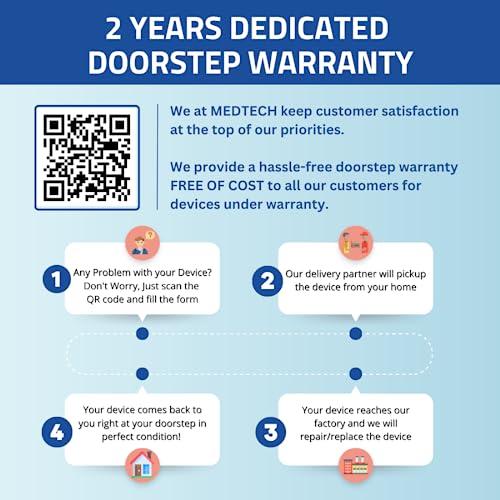 MEDTECH MEDTECH Handyneb Super Ultra Compact and Low Noise Compressor Nebulizer Machine with Complete Mask Kit for Adult and Child (White)