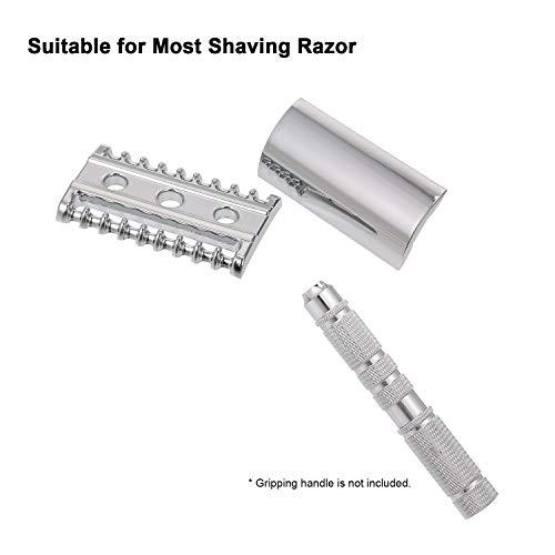 Honeytecs Honeytecs Double Edge Safety Razor Stainless Steel Open Comb Head Men Safety Razor Head Beard Shaving Tool for Barber Male Home Use