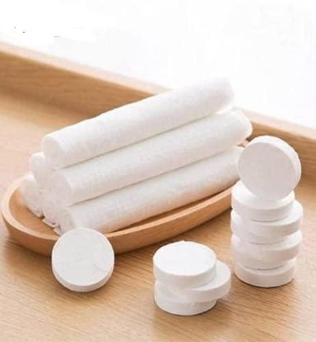 RUCHI WORLD RUCHI WORLD tablet tissues compressed napkins ,Disposable small coin tissue ,Soft, ,Cleaning Wipes,100 PCS