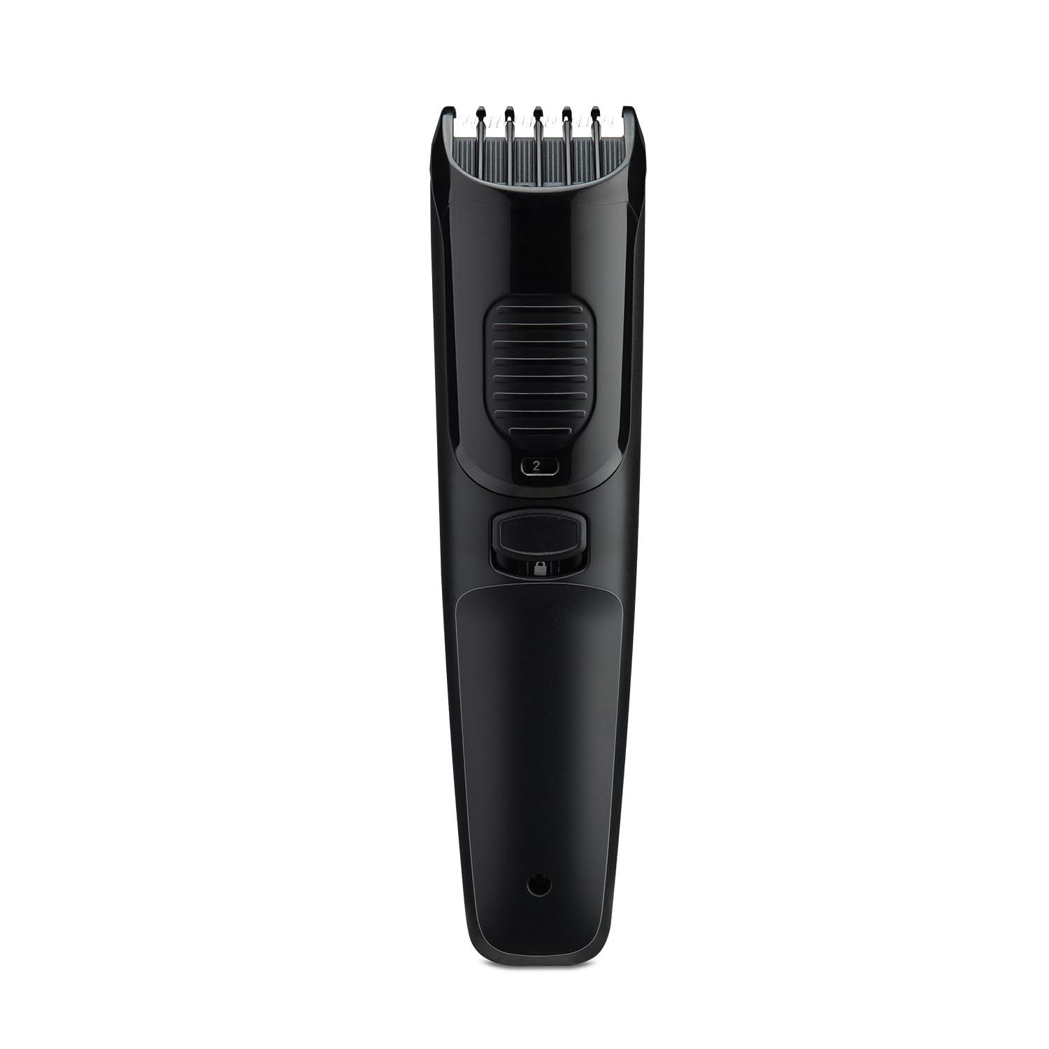 Morphy Richards Morphy Richards Astonx Bt1110 Beard Trimmer Men|9 Settings Single Comb| Reachargable Men Trimmer|Removable & Washable Blades| 2-Yr Warranty |Travel Friendly Beard Trimmer|Metallic Blue & Black