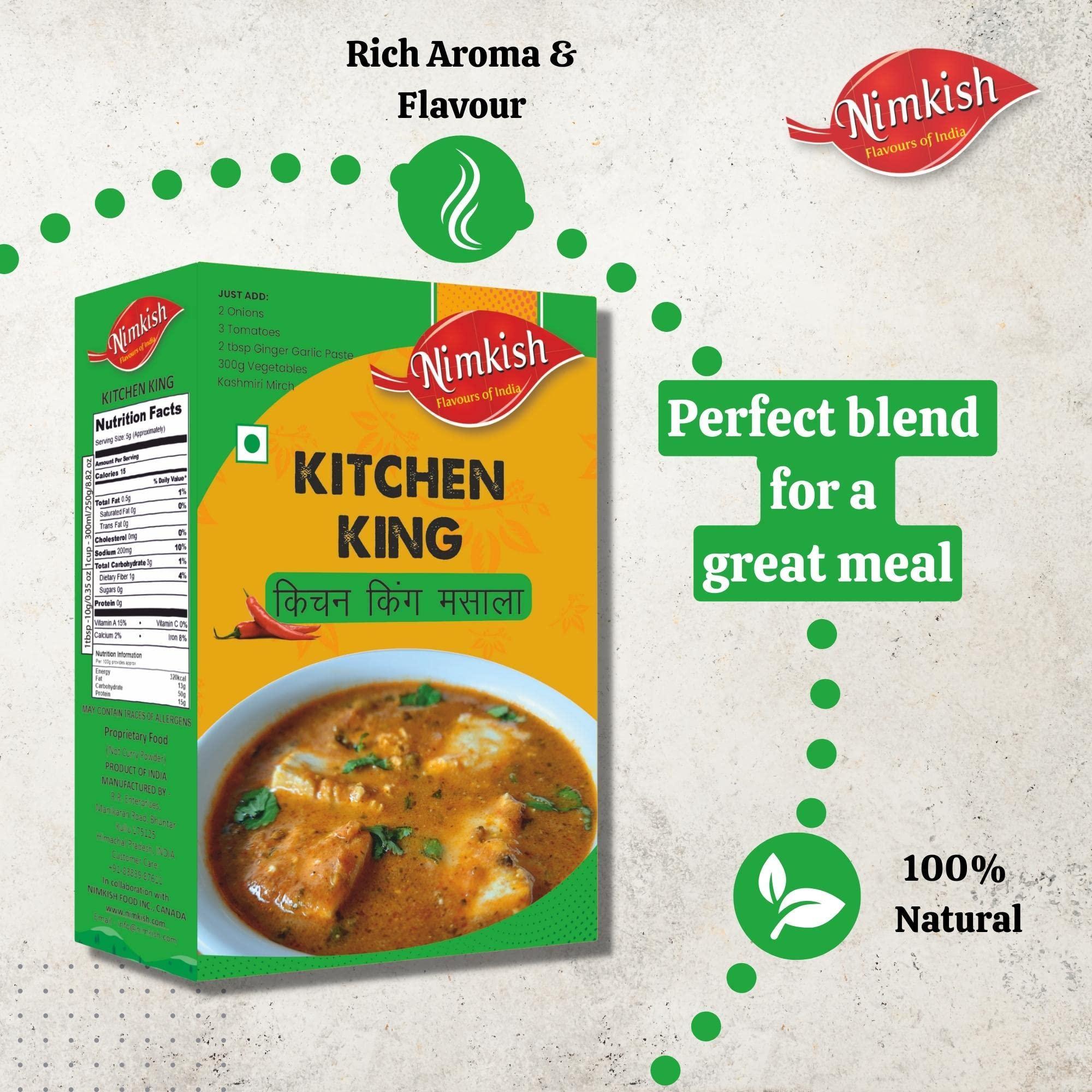 Nimkish Nimkish Kitchen King Masala 100 Gram Blended Spice with Natural Ingredients