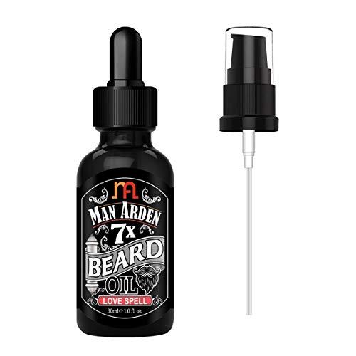 MAN ARDEN Man Arden 7X Beard Oil 30ml (Love Spell) - 7 Premium Oils Blend Supports Beard Growth & Nourishment