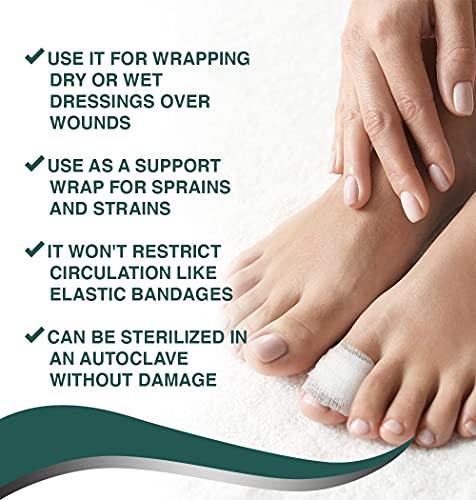 Gauztex Gauztex Sports Toe Tape Ballet (3-Pack) Self-Adhesive Breathable Gauze Flexible, Sweatproof Blister Protection, Pink