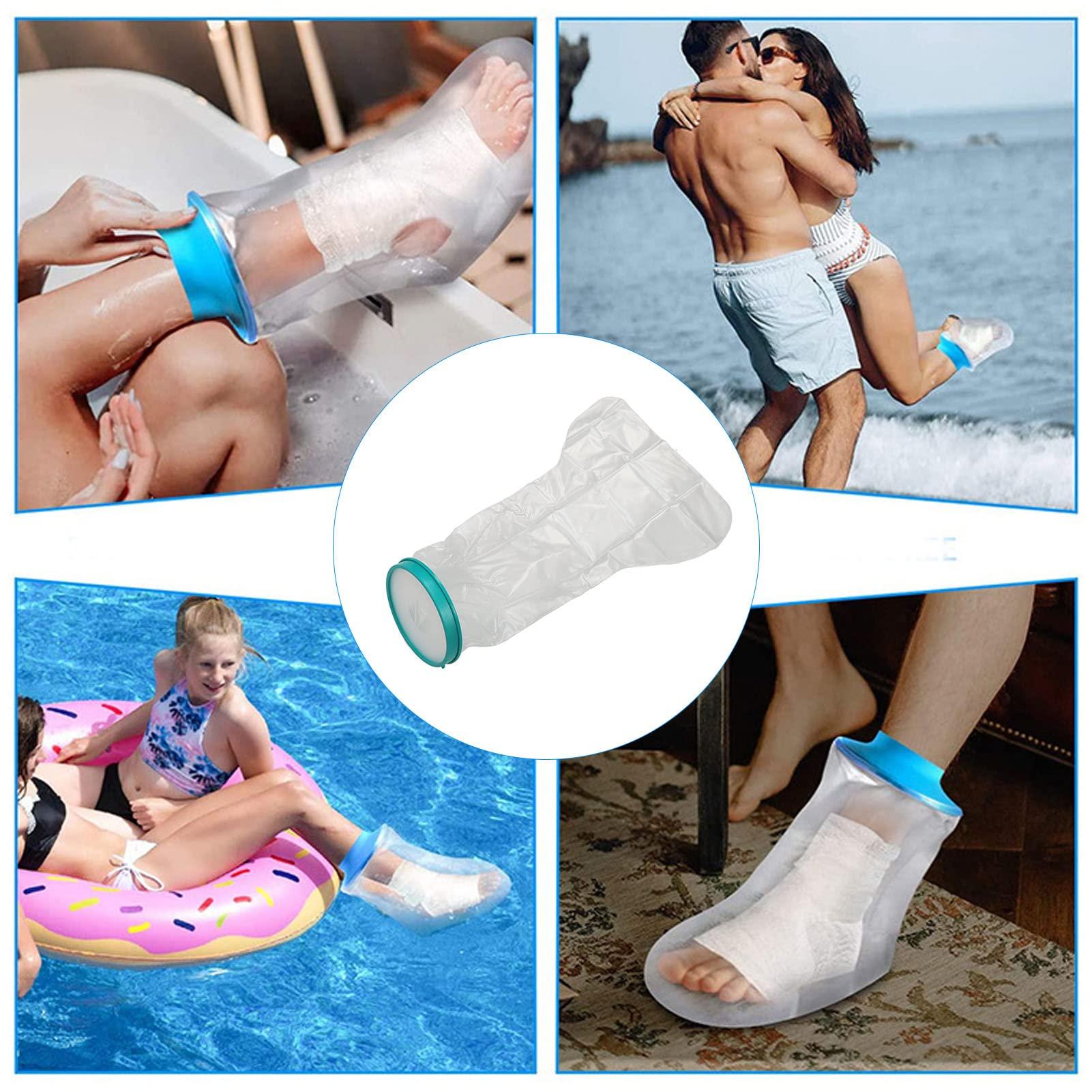 Xinwe Full Leg Cast Cover, Clean Waterproof PP Easy To Use Easy To Wear Thigh Cast Cover for Shower (Adults Use)