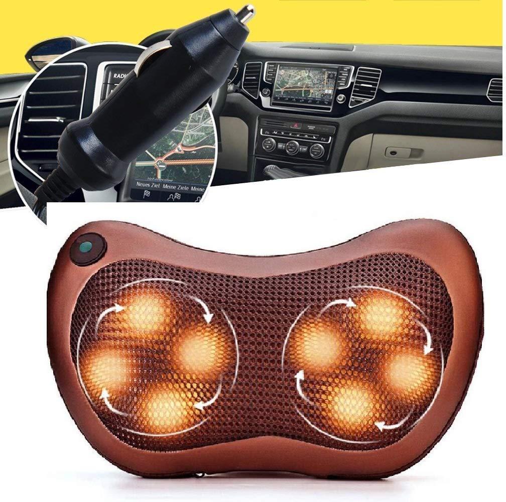 GETZET GETZET Car Massager Electric Pillow Personal Back Pain Relief, Neck Back Massager Full Body Anti-Stress Pain Relief Massager Pillow with 8 Ball For Home Office.