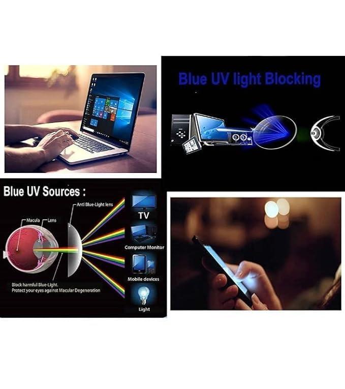 LENS Need LENS Need Blue Cut Plus Photochromic Sunglass UV Protection & UV 420 Glasses For Men And Women Blue Ray Golden Frame Black Zero Power For Mobile TV laptop User (Anti Glare (Photochromic))