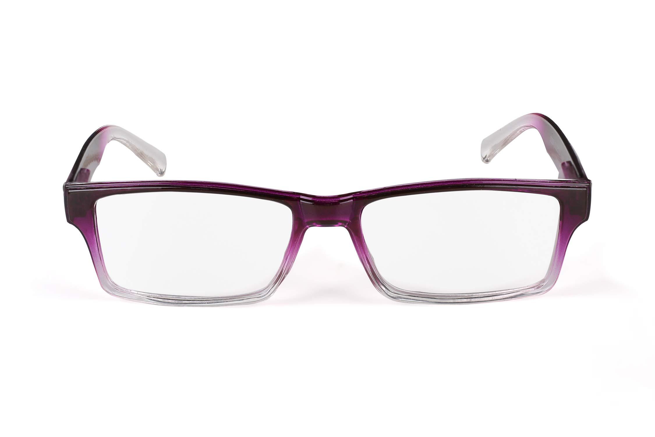 AEC AEC LibraryS1 Light Reading Eyeglasses With Smart Hard Cover (+2.75, Pink-White)