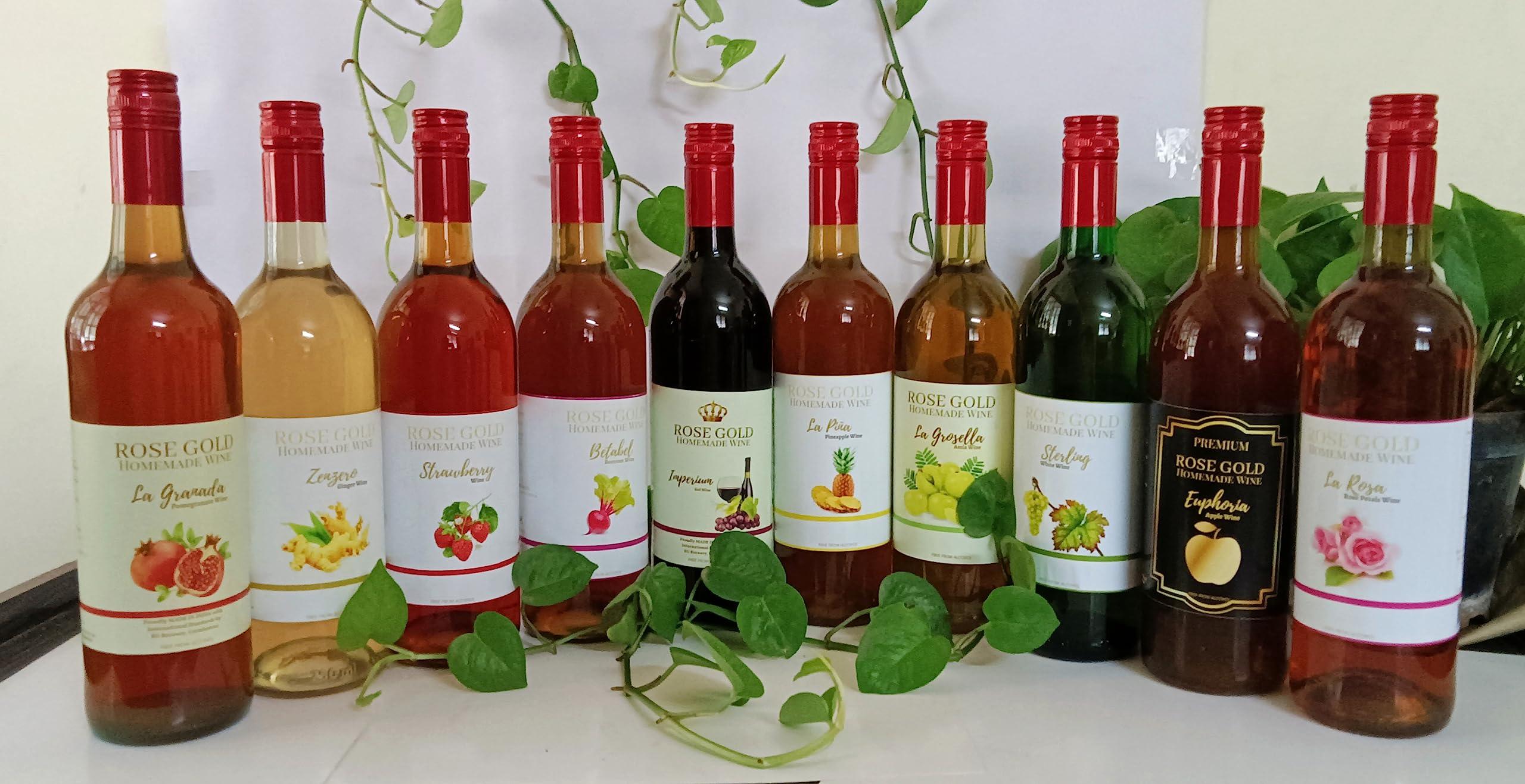 Rosegold Rosegold-La Rosa-Homemade fermented Rose Petal\'s wine -375ml