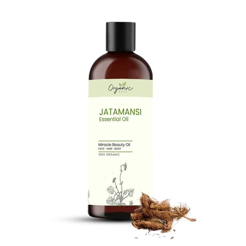 Organic Bliss Organic Bliss Jatamansi Essential Oil 100% Pure and Natural Therapeutic Grade Essential Oil for Hair Skin Care (50 ML)