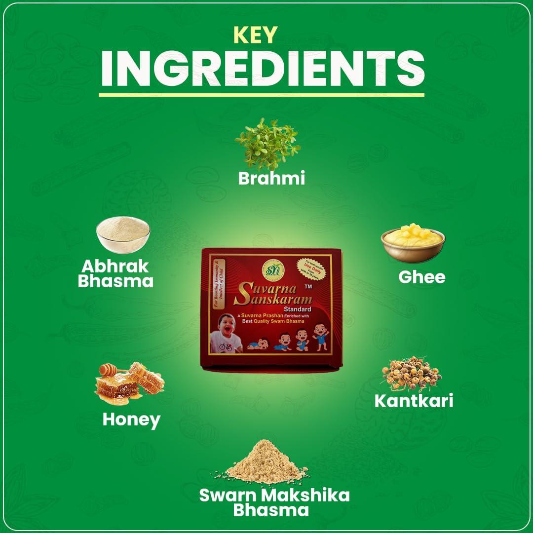 Generic SN Herbals Ayurvedic Suvarnaprashan Herbal Immunity & appetite Booster Kids & Children medicine in Avaleha Form 15gm ( Suvarnasanskaram/swarnaprashan)(Pack of 2)