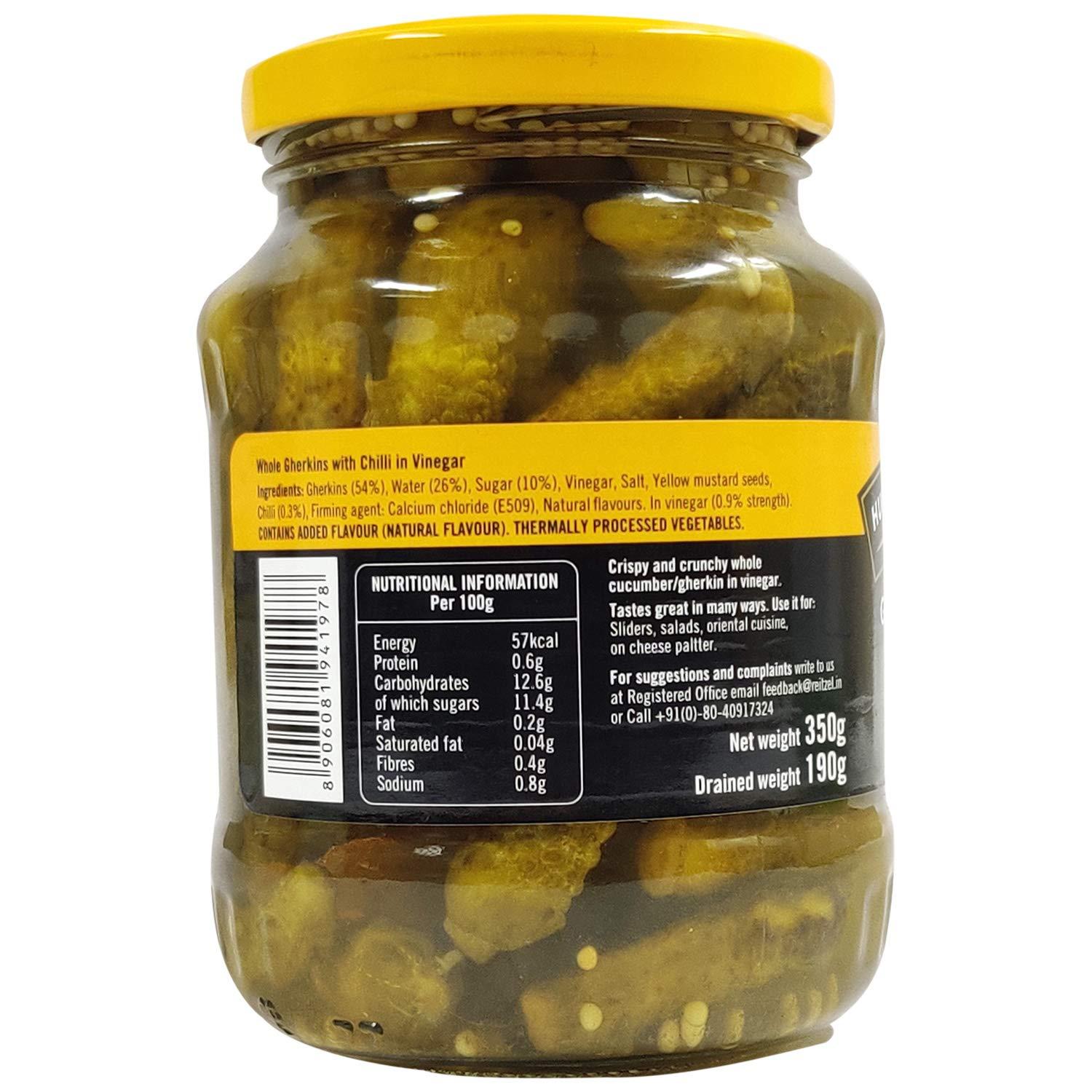 Hugoreitzel Hugo Reitzel Gherkins with Chilli, 350 g | Pack of 2