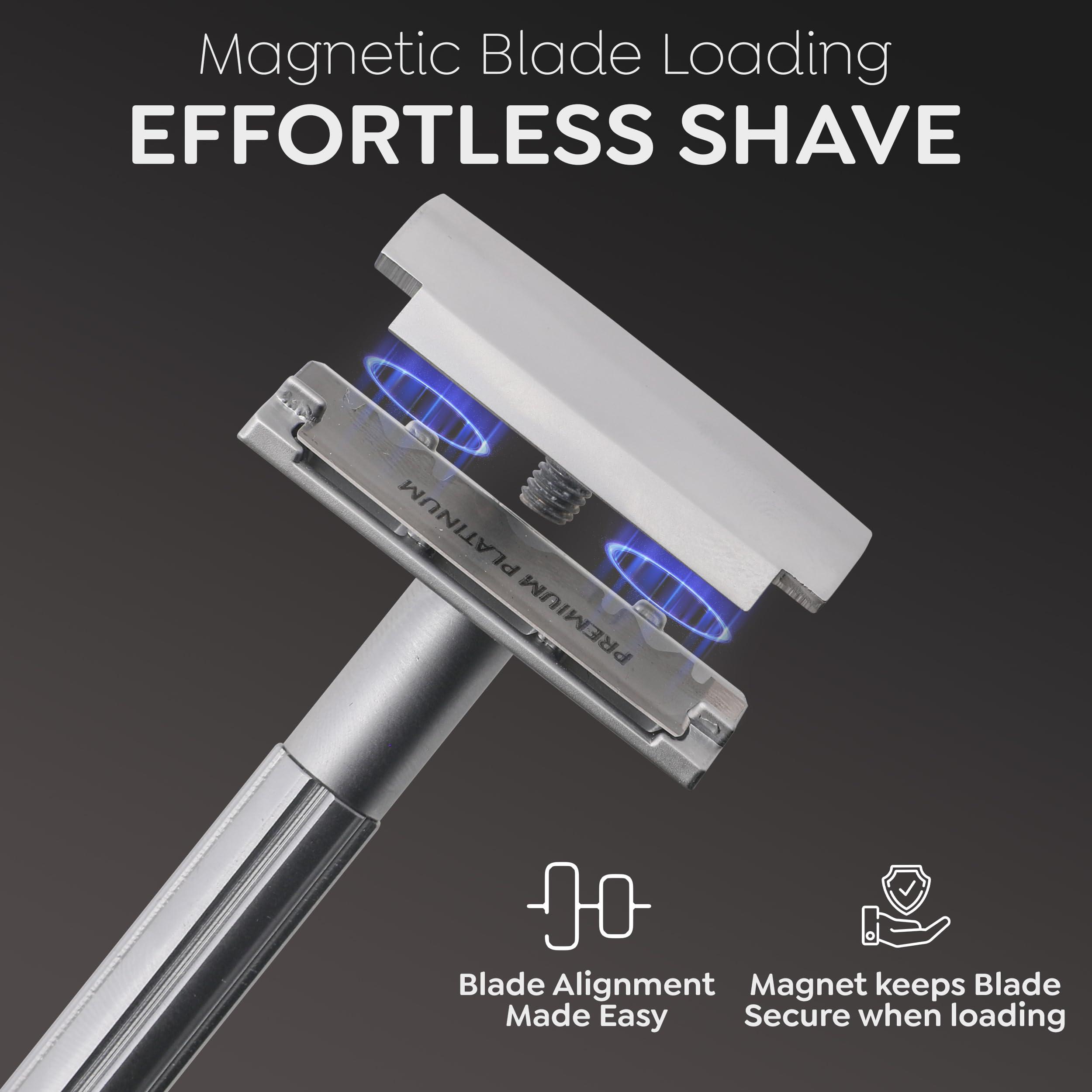 PARKER Safety Razor PARKER Safety Razor Men Soloedge Single-Edge Safety Razor By Parker Safety Razor (With Blades)