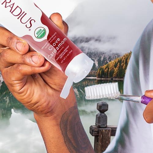 RADIUS RADIUS Organic Toothpaste, Clove Cardamom 3Oz by Radius Toothbrushes