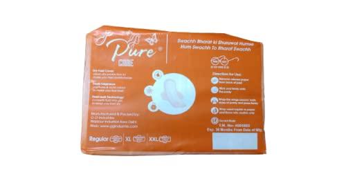 PureCare PureCare Sanitary Pads -Ultra thin - Large - Bubble Cotton - Single Pack (40 pc)