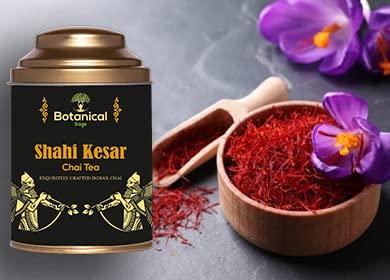 Botanical Sage Shahi Kesar Chai Tea 200g | Premium Chai Tea With Kesar | Selected | Luxury Tea