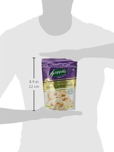 Happilo Happilo 100% Natural Premium Whole Cashews, 200 g, Pack of 2