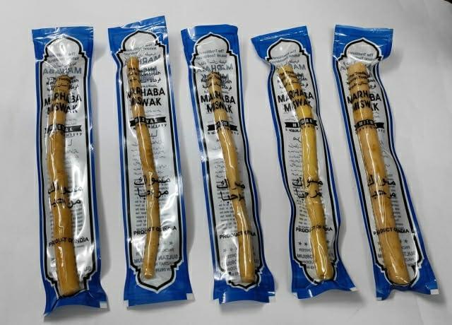 S.A.M CREATIONS Natural Herbal Toothbrush Miswak Sticks - the perfect eco-friendly and oral health-conscious choice for a brighter, healthier smile!