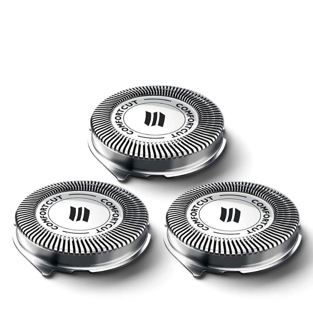 Justec SH30 Replacement Heads for Philips Norelco Series 3000, 2000, 1000 Shavers and S738 Click and Style, Compatible with Philips Norelco s1560 Shaver, ComfortCut Shaving Heads SH30